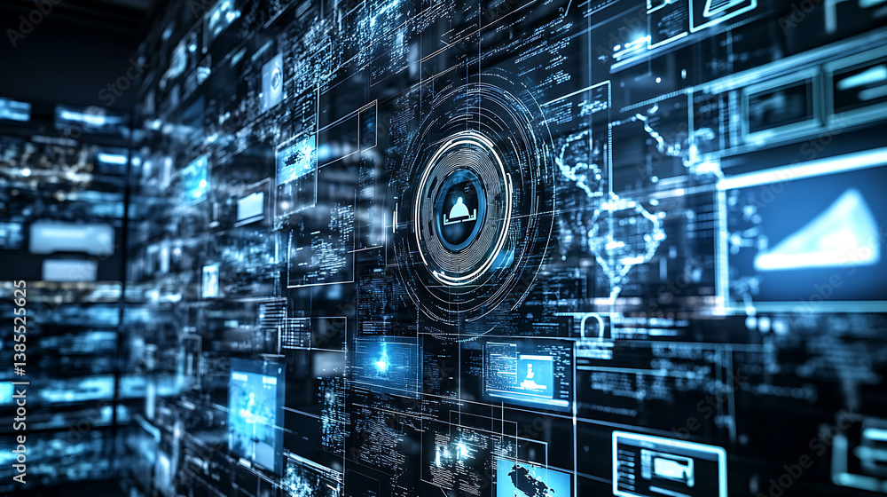 Poster an ai powered system automating video surveillance by analyzing real time security footage and activ