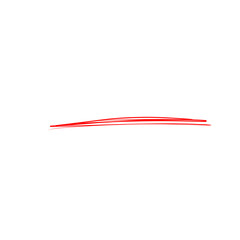 Underline Red Brush Stroke