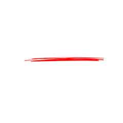 Underline Red Brush Stroke
