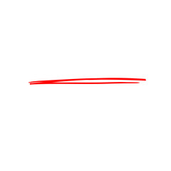 Underline Red Brush Stroke
