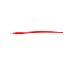Underline Red Brush Stroke