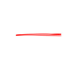 Underline Red Brush Stroke