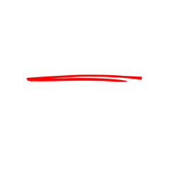 Underline Red Brush Stroke
