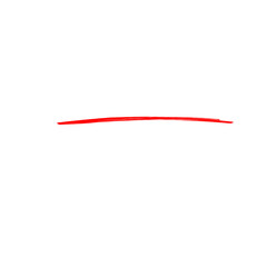 Underline Red Brush Stroke