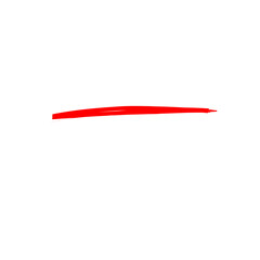 Underline Red Brush Stroke