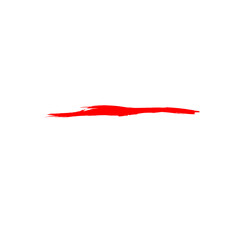 Underline Red Brush Stroke