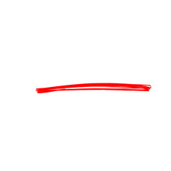 Underline Red Brush Stroke