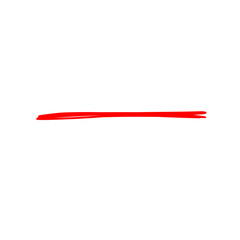 Underline Red Brush Stroke