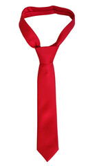 Red tie isolated. Changes and challenges concept. New business.