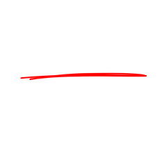 Underline Red Brush Stroke