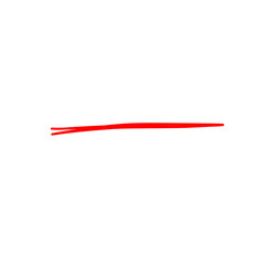 Underline Red Brush Stroke