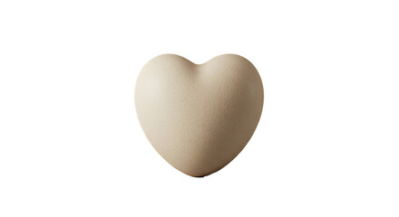 Fototapeta premium Heart Shape Egg isolated on white background