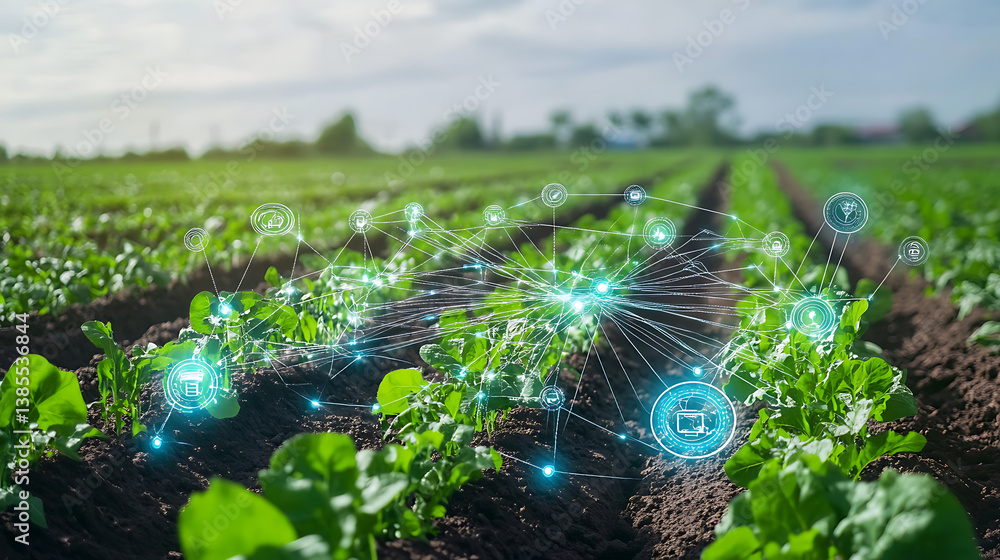 Poster an ai powered system enhancing agricultural efficiency by analyzing real time weather conditions, cr