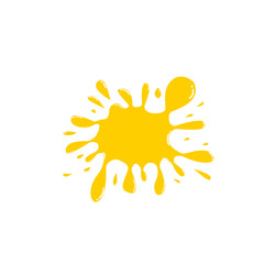 yellow paint splash