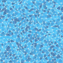 Pattern of triangle shapes. Small triangles size. Multiple repeated inner triangles. Monotone style. Repeatable pattern. Amazing vector tiles. Seamless vector illustration.