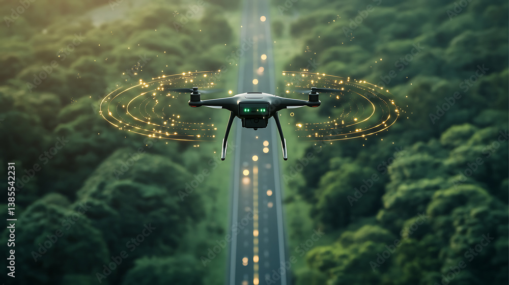 Poster an ai powered system enhancing autonomous drone navigation by analyzing real time flight data and en