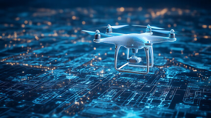 An AI powered system enhancing autonomous drones by analyzing flight data, environmental conditions, and mission parameters to optimize drone navigation and performance
