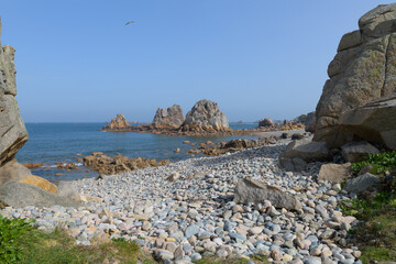 Magnifique paysage sauvage en Bretagne - France