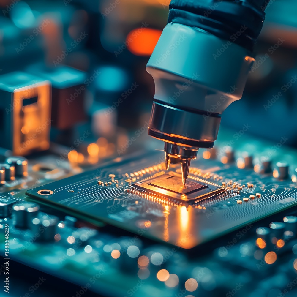 Poster microchip testing with probe station for quality assurance