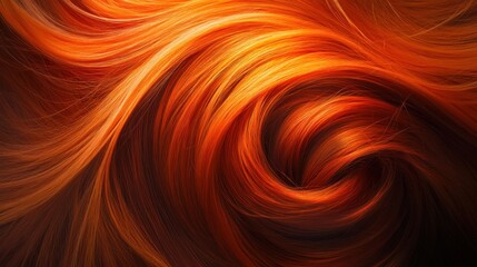 Swirling Red Hair Texture