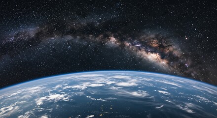 Fototapeta premium Cosmic Embrace AI Generated