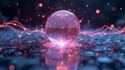 The future realm of dazzling light ball