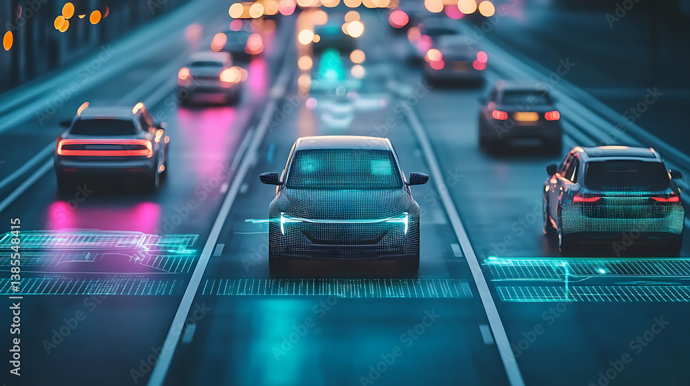Poster an ai powered system enhancing autonomous vehicle navigation by analyzing real time traffic patterns