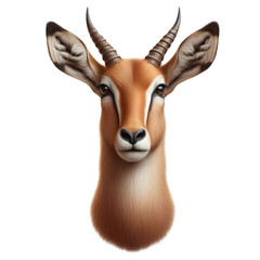 A sleek antelope head with gentle horns in PNG – Antelope PNG - Transparent background antelope image

