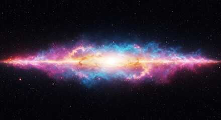 Obraz premium Cosmic Heartbeat AI Generated