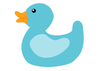 Brightly Coloured Blue Fun Duck
