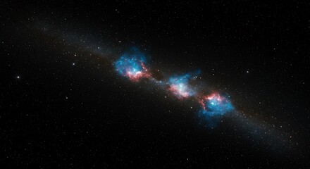 Celestial Tapestry of Azure and Ember AI Generated