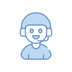 Customer Service vector icon stock illustration