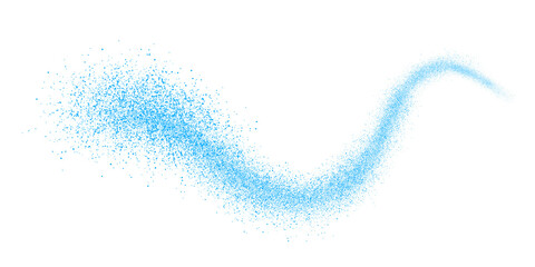blue glitter wave light effect  transparent illusration