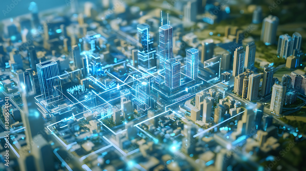 Poster an ai powered system enhancing city planning by analyzing urban data, infrastructure performance, an
