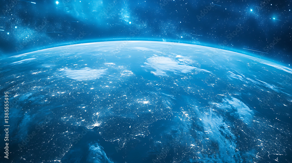 Poster an ai powered system enhancing climate modeling by analyzing atmospheric data, temperature patterns,