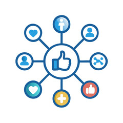 Title: Social network connection and global business communication concept. Vector icon isolated on white background. social network icons, people network icons. Organization thin line icon set. Conta