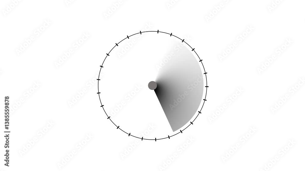 Poster black and white radar screen animation with rotating scanning beam.
