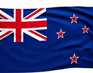 American flag on a transparent background generated image