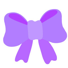 purple ribbon bow