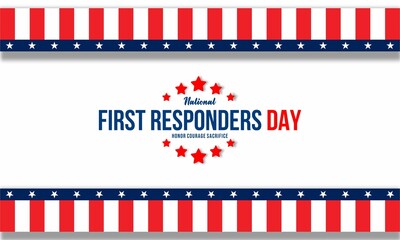 national first responders day design concept, Template for background, banner, card, poster 