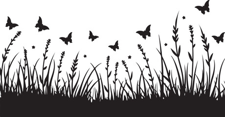 Wildflower Silhouettes in Bloom”