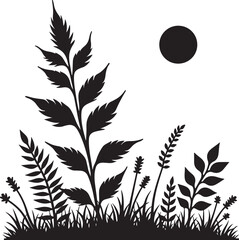 Wildflower Silhouettes in Bloom”