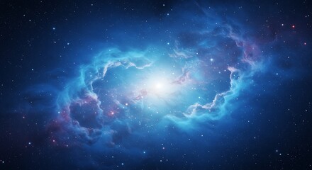 Fototapeta premium Cosmic Bloom AI Generated