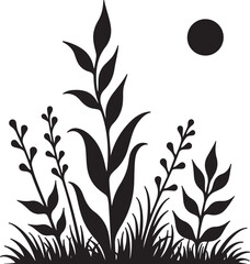 Wildflower Silhouettes in Bloom”