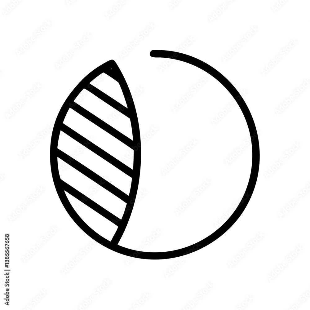 Poster abstract leaf and circle design in minimalist style