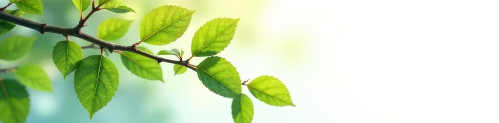 Isolated tree branches with dew drops on white background, white background, nature