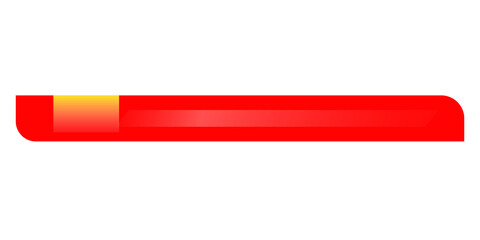 YouTube Lower Third Template on Transparent Background