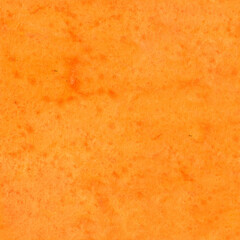 Bright orange textured background. Seamless abstract grunge pattern in orange tone. Handmade recycled paper surface. Soft vintage paper with minimal texture. Painted paper with bold orange shade.