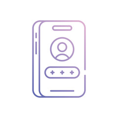 Account Login vector icon stock illustration