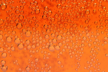 Refreshing soda water as background, closeup view